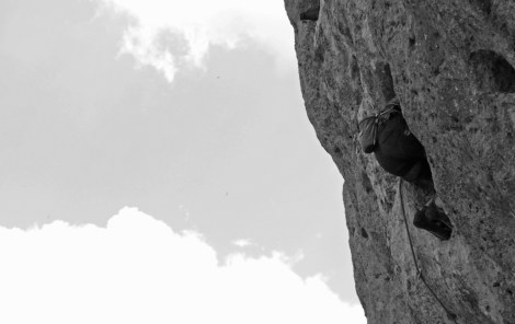 Liam finding a little rest on Bibendum © Oli Grounsell